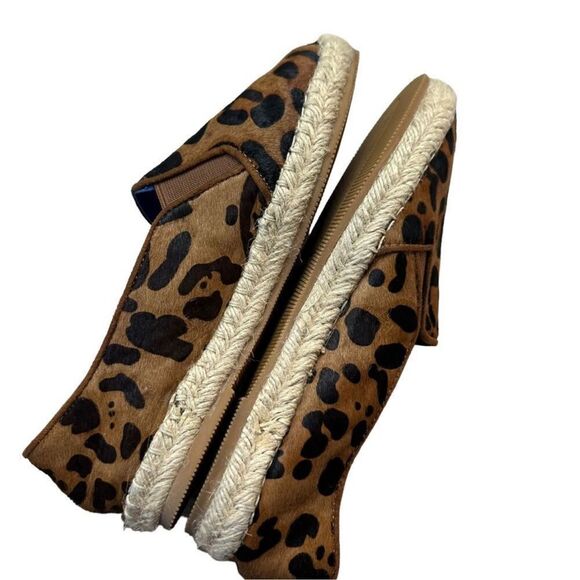 NEW J Campbell leopard calf hair espadrilles flat loafers size 7 - Picture 3 of 7